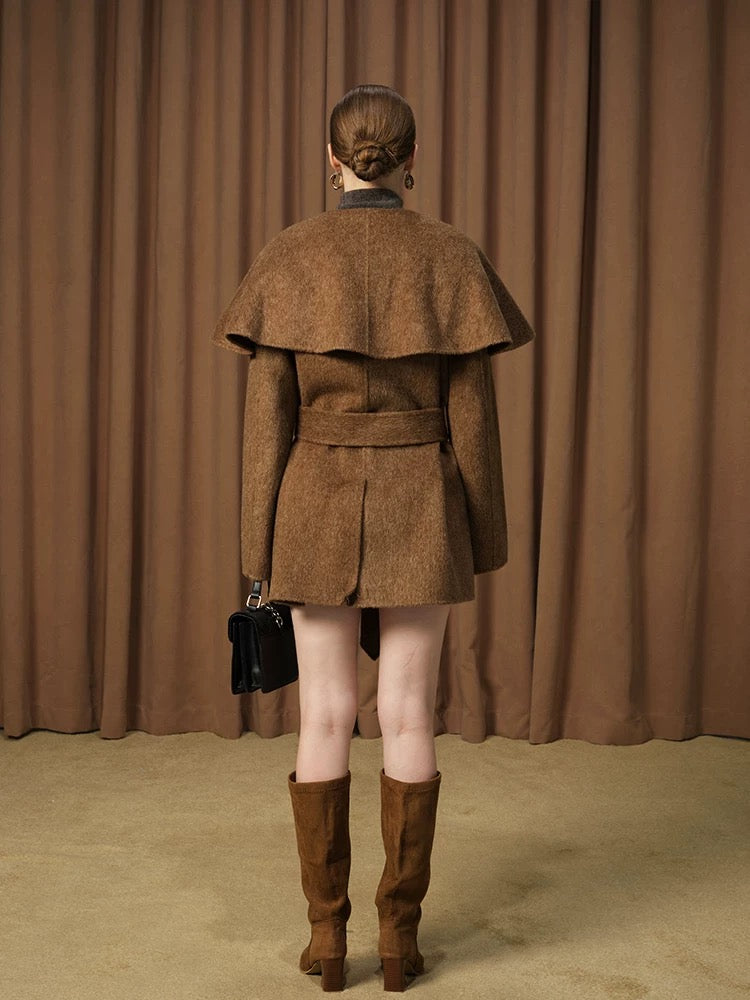 Melaka Double-Faced Wool Short Coat