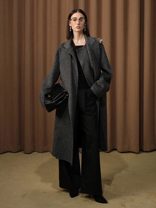 Scarf Shawl Metallic Floral Embellishments Coat