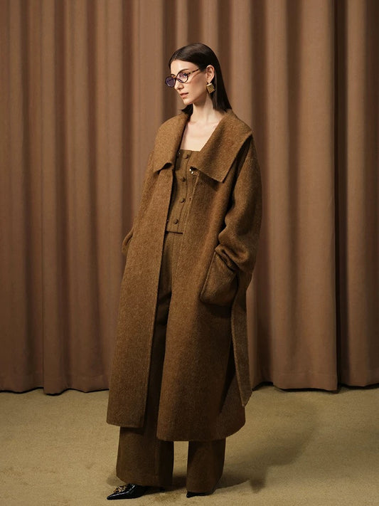 Wool Double-Faced Woolen Coat