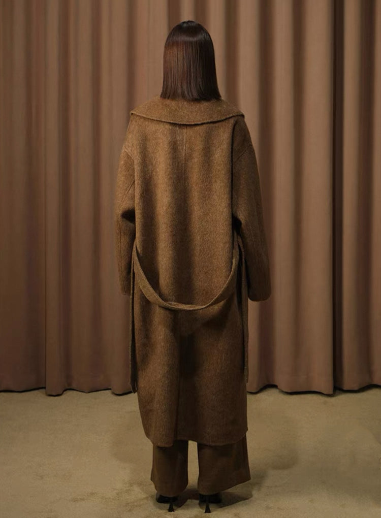 Wool Double-Faced Woolen Coat