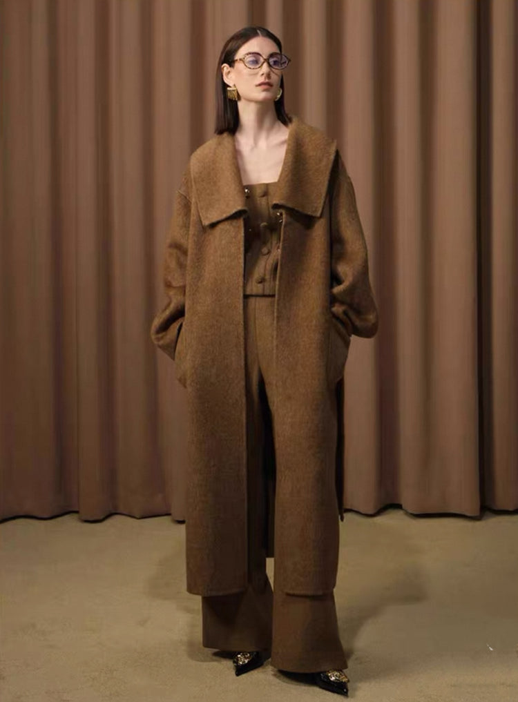 Wool Double-Faced Woolen Coat