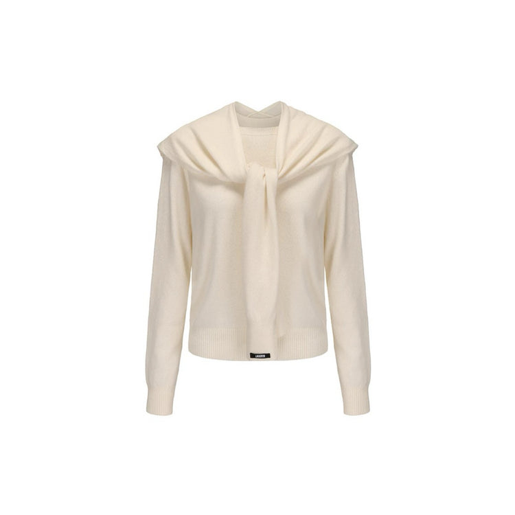 Two-piece Wool Shawl Sweater