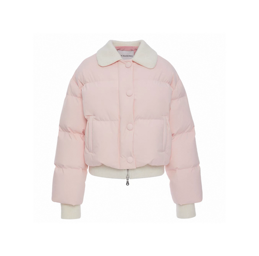 Knit Panels Down Jacket