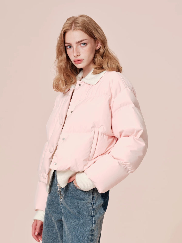 Knit Panels Down Jacket