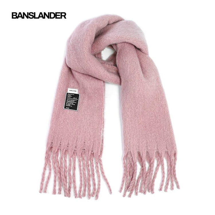 Mohair Fringe Scarf