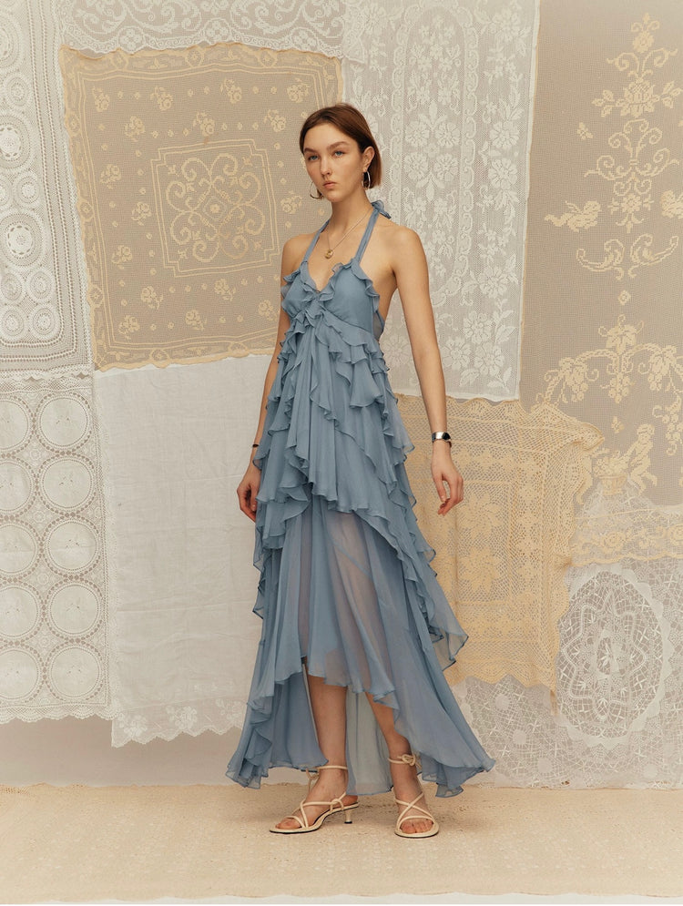 Flowy Ruffled Tiered Dress