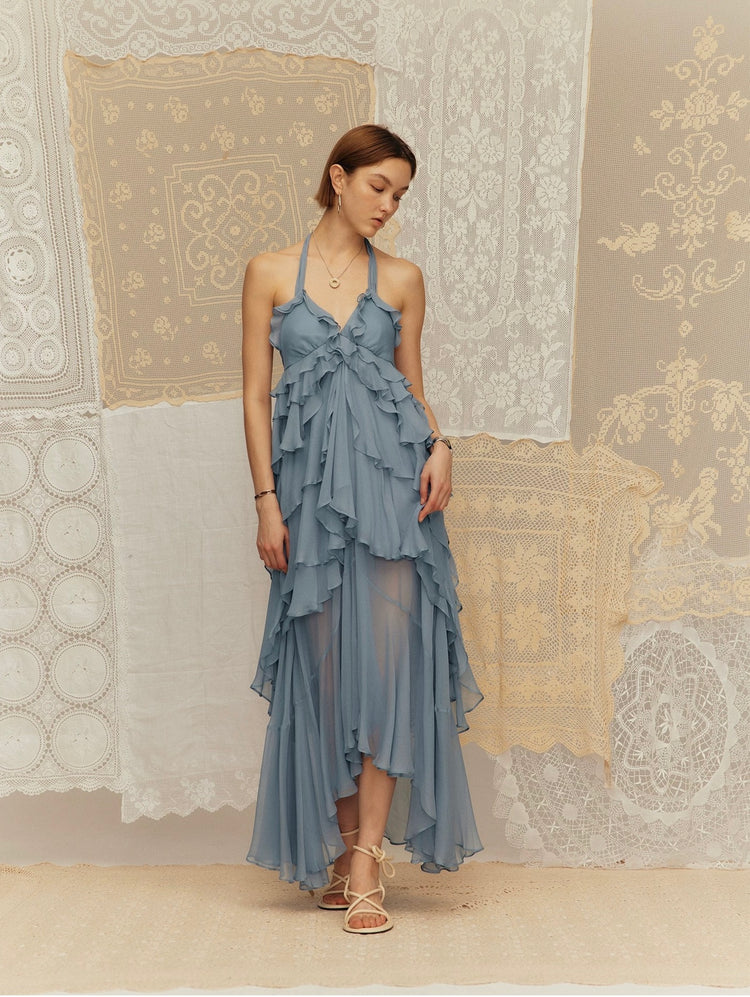 Flowy Ruffled Tiered Dress
