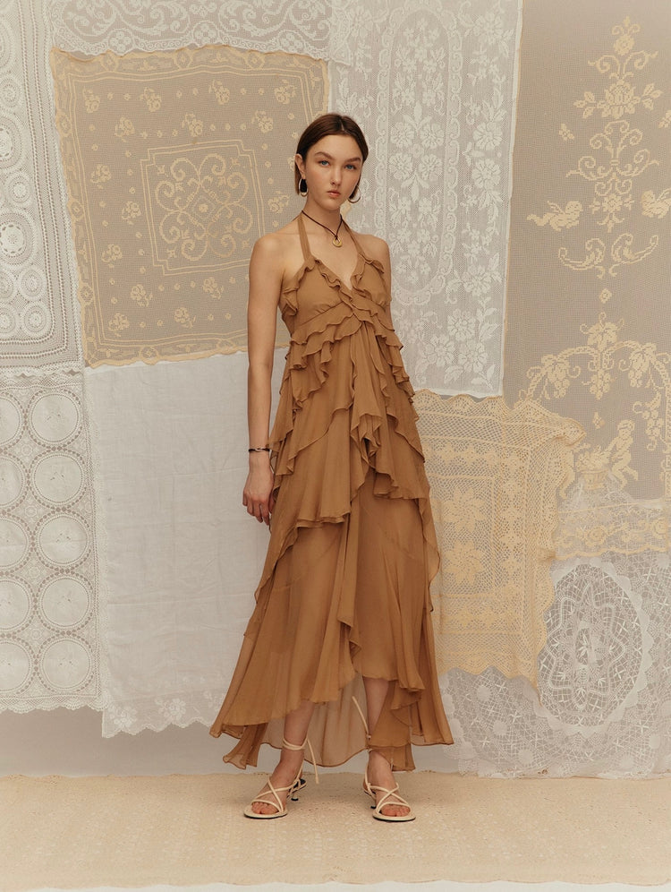 Flowy Ruffled Tiered Dress