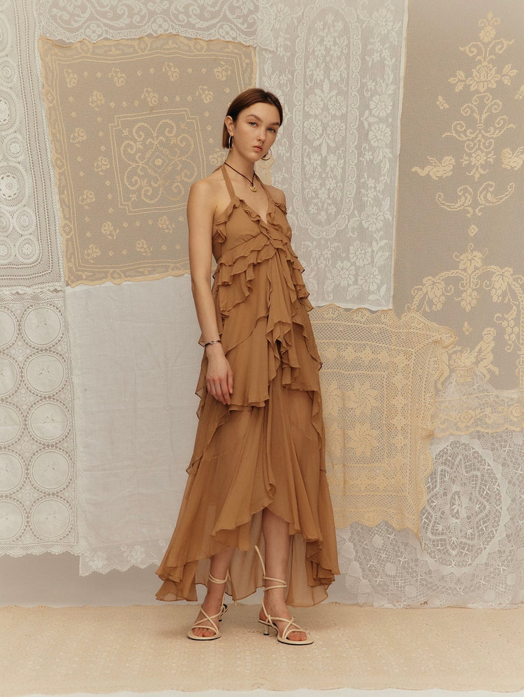 Flowy Ruffled Tiered Dress