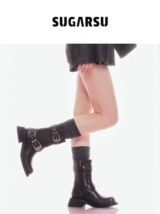 Mellard High-Heeled Knight Ankle Boots