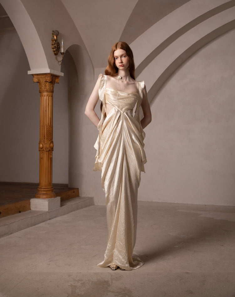Vintage Palace-Style Vacation Dress