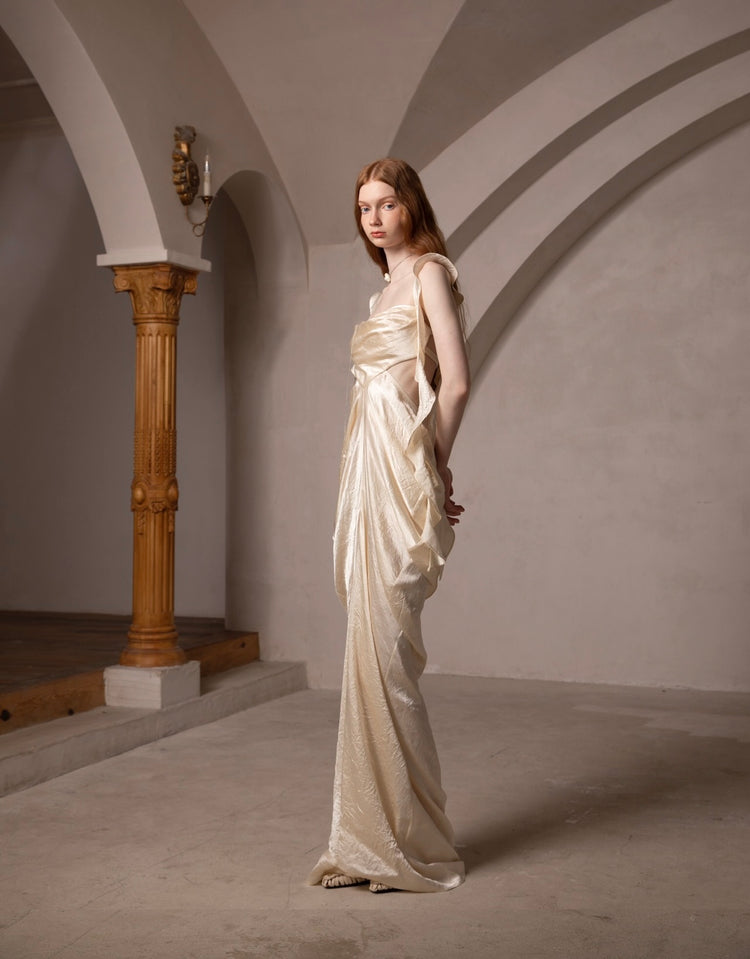 Vintage Palace-Style Vacation Dress