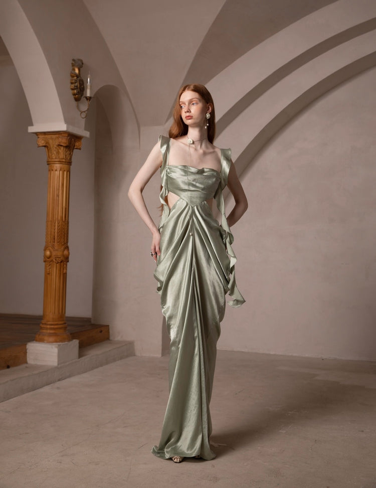 Vintage Palace-Style Vacation Dress