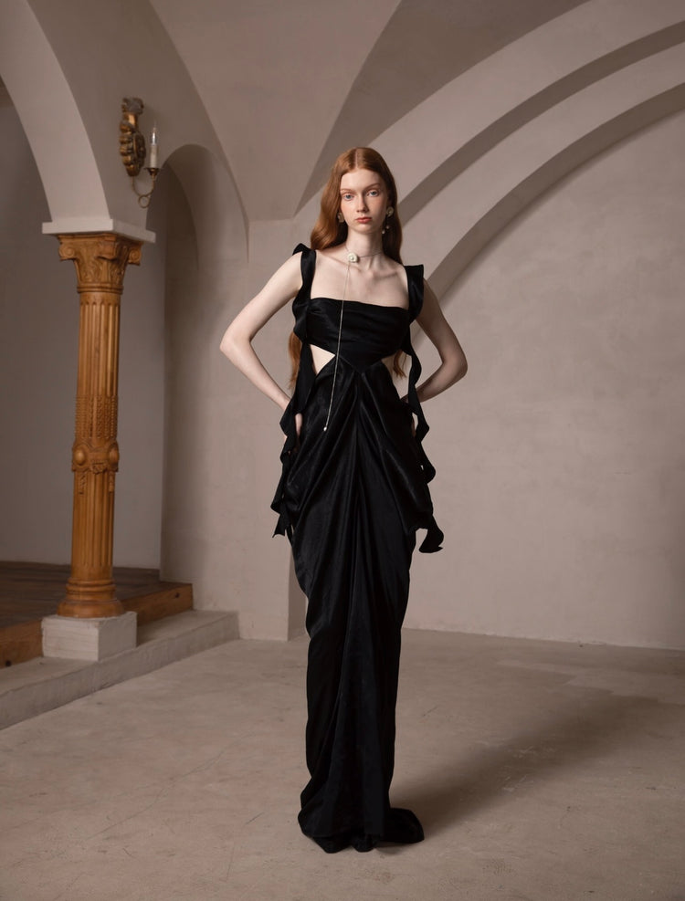 Vintage Palace-Style Vacation Dress