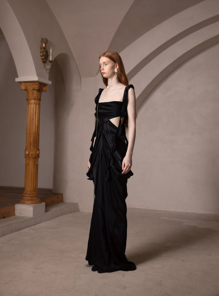 Vintage Palace-Style Vacation Dress