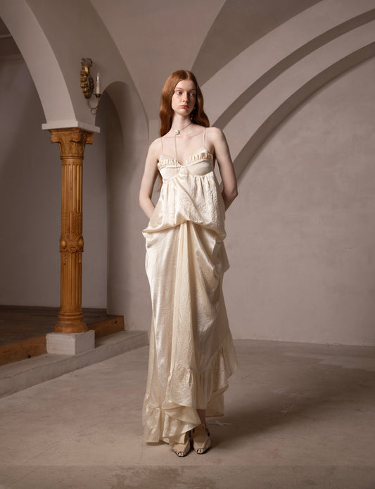 French-Style Elegant Artistic Dress