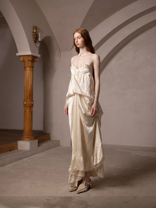 French-Style Elegant Artistic Dress