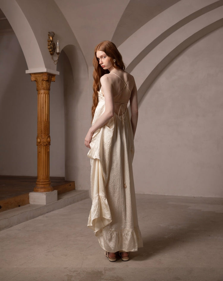 French-Style Elegant Artistic Dress