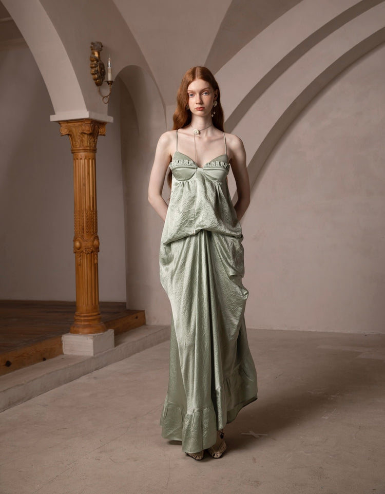 French-Style Elegant Artistic Dress