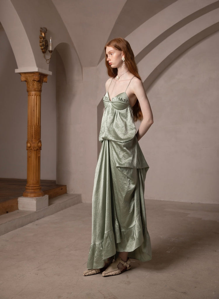 French-Style Elegant Artistic Dress