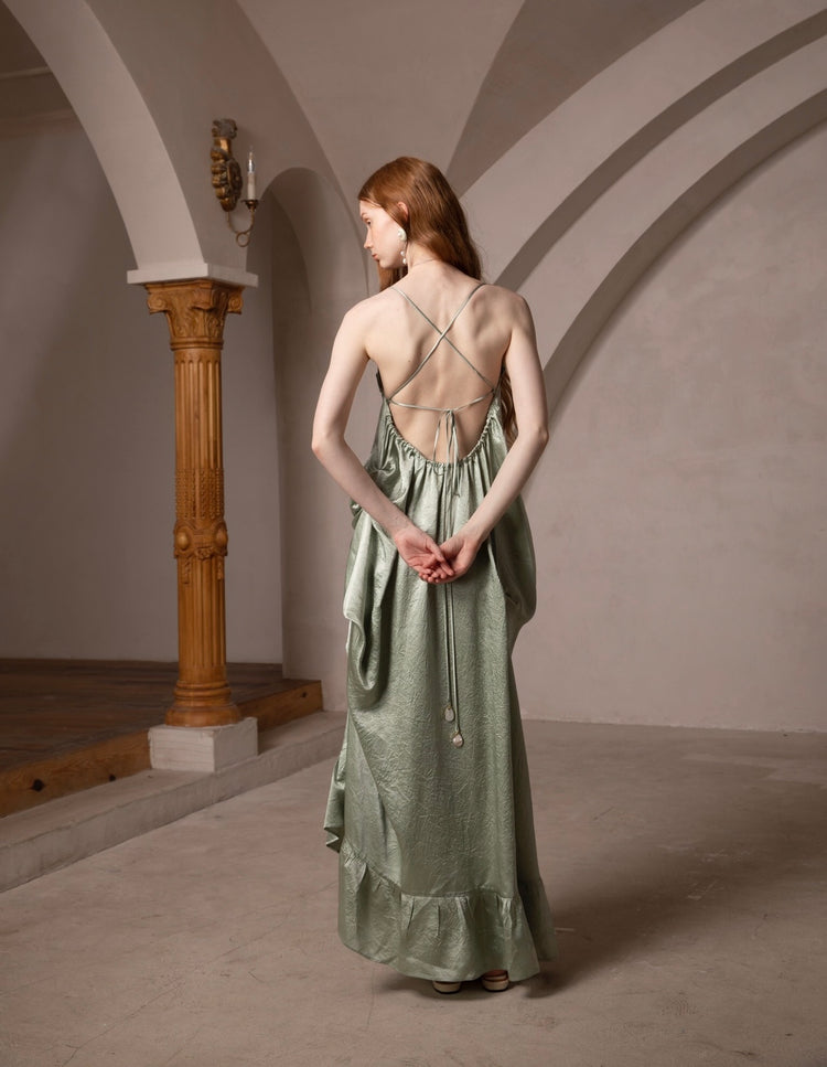 French-Style Elegant Artistic Dress