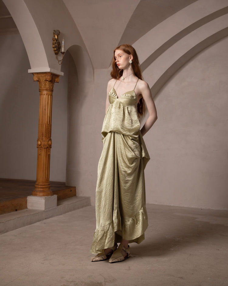 French-Style Elegant Artistic Dress
