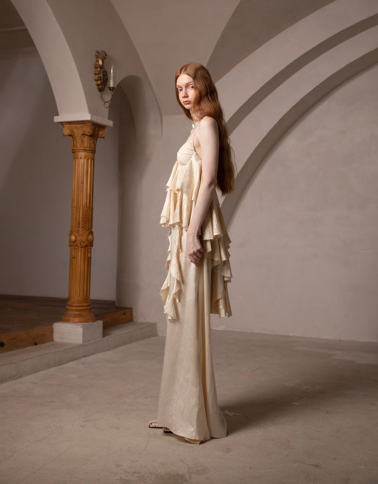 Vintage Palace-Style Camisole Mermaid Dress