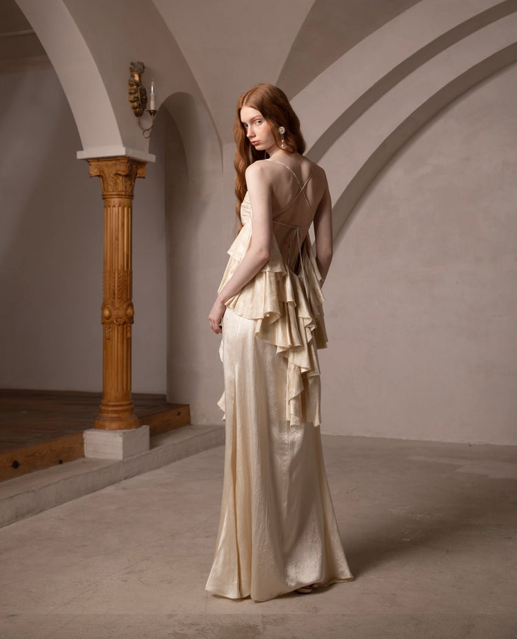 Vintage Palace-Style Camisole Mermaid Dress