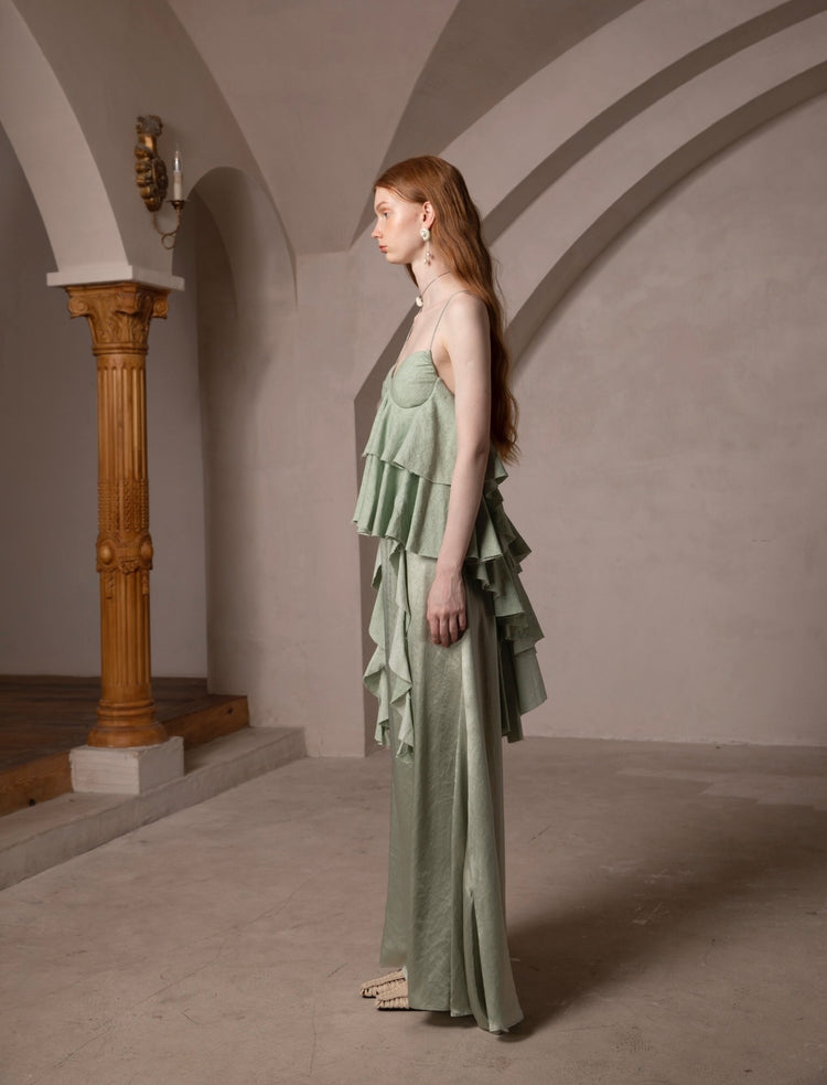 Vintage Palace-Style Camisole Mermaid Dress