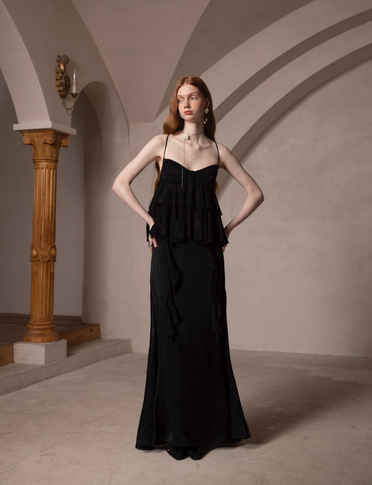 Vintage Palace-Style Camisole Mermaid Dress