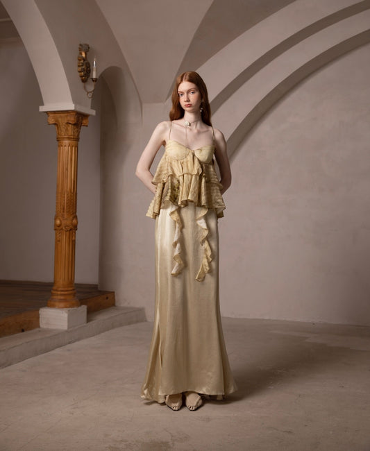 Vintage Palace-Style Camisole Mermaid Dress