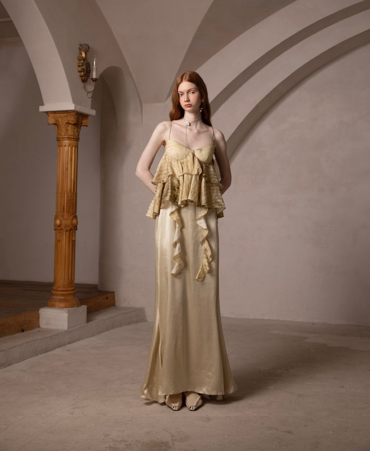 Vintage Palace-Style Camisole Mermaid Dress