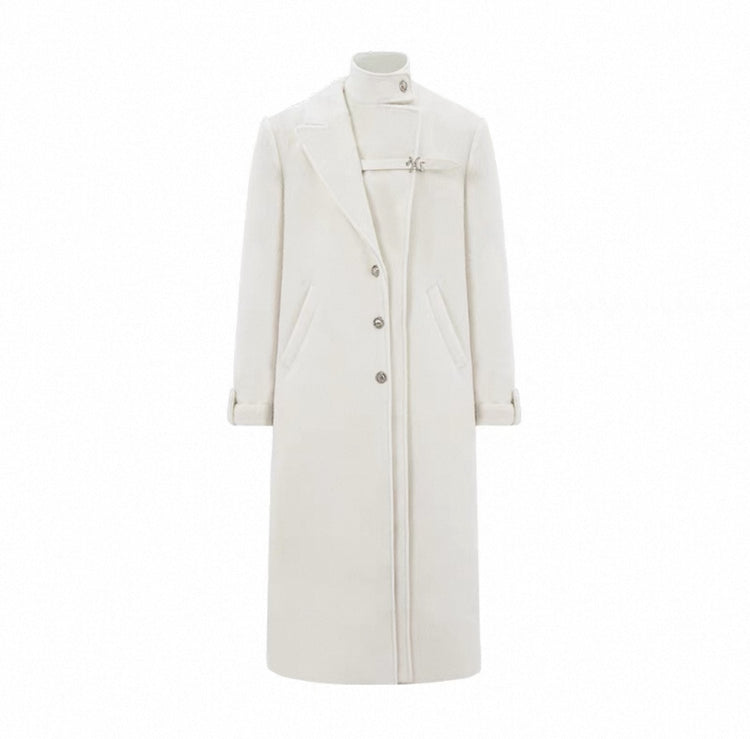 Snowy Wool Overcoat