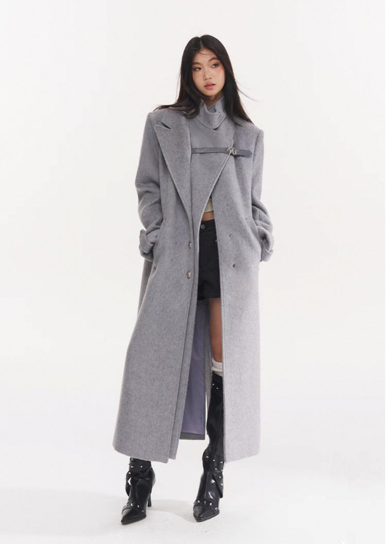 Snowy Wool Overcoat
