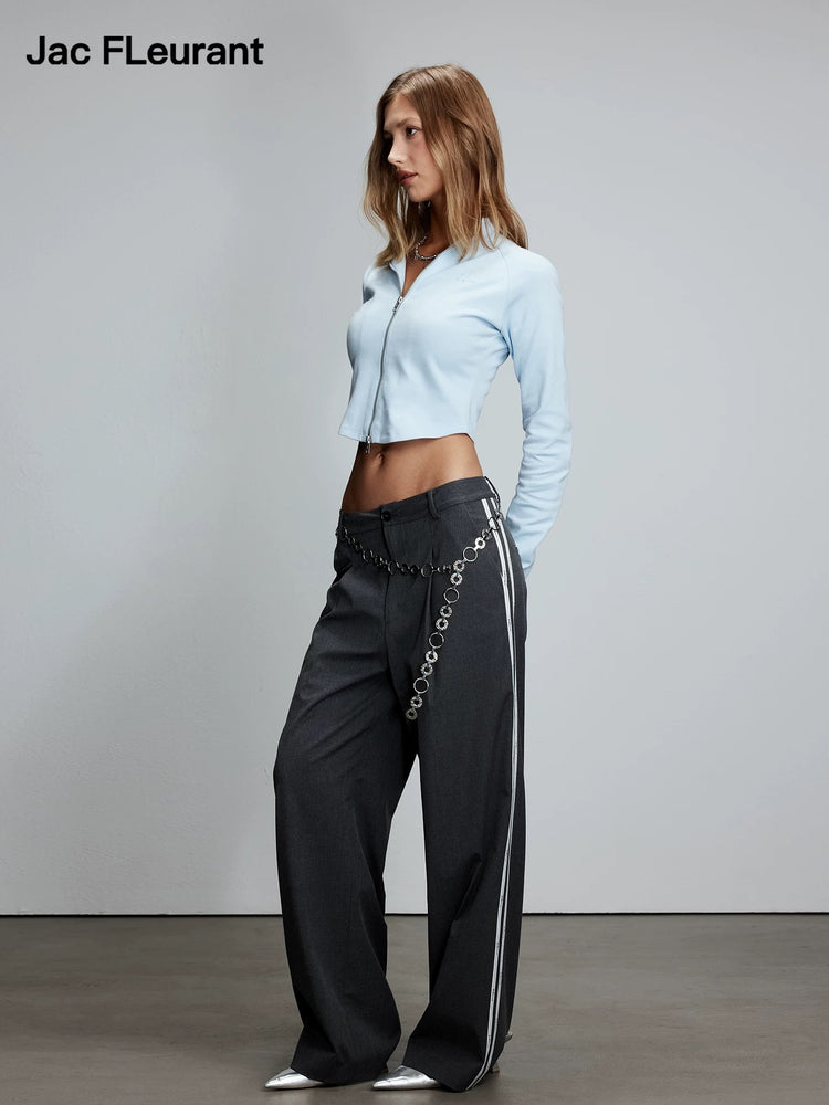 Side Tape Panel Tailored Trousers