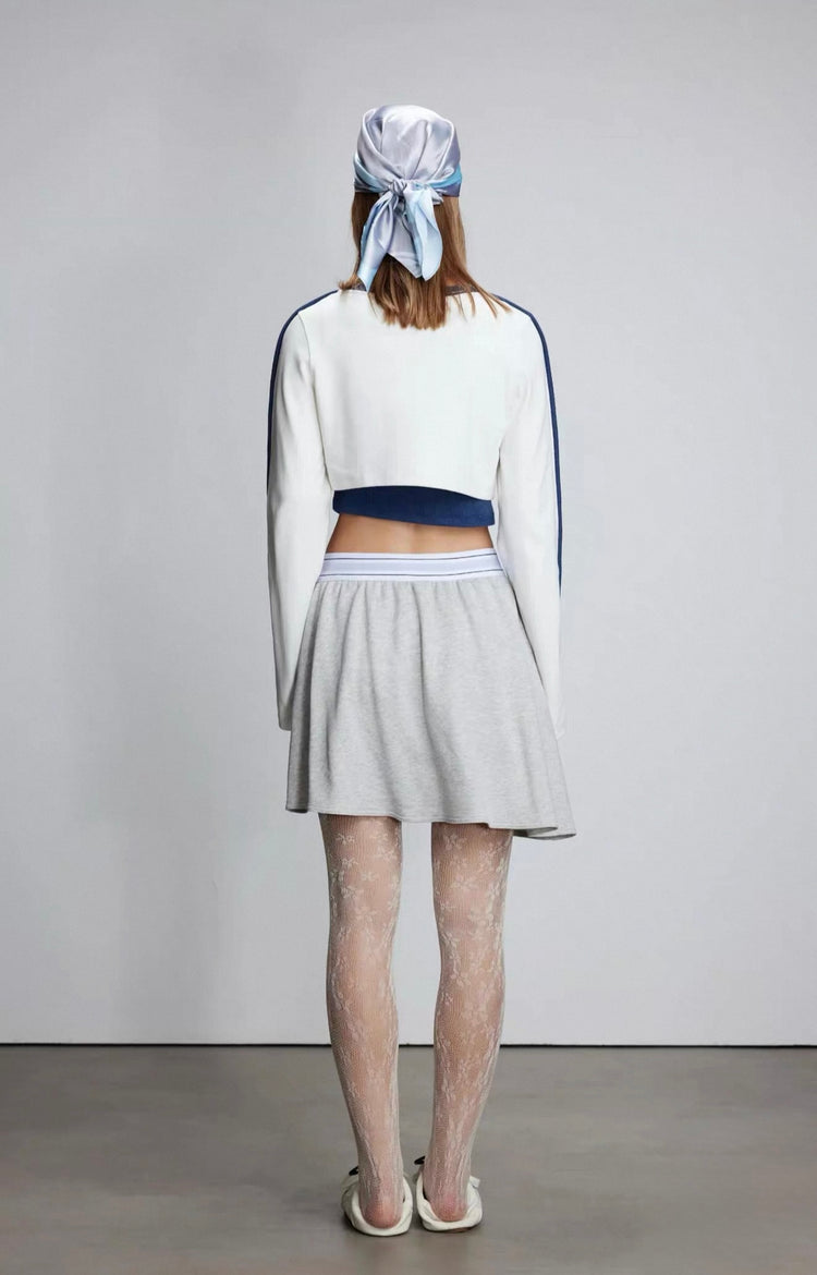 Fake Two-piece Spliced V-neck Top