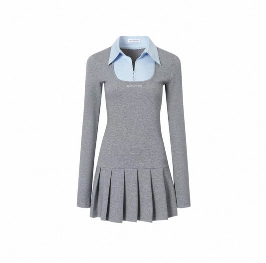 Shirt-collar Dress