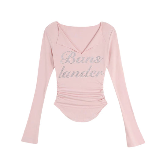 Rhinestone Logo Top