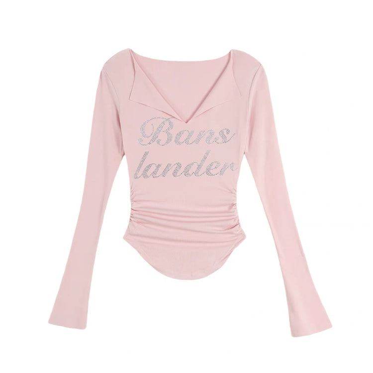 Rhinestone Logo Top