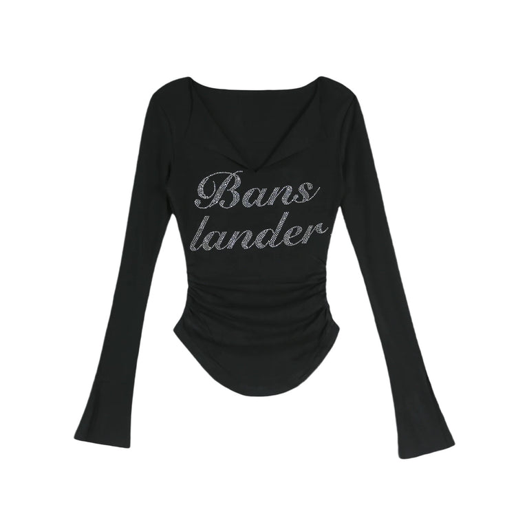 Rhinestone Logo Top