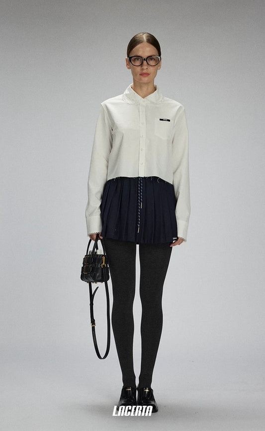 Lace Double-Collar Shirt