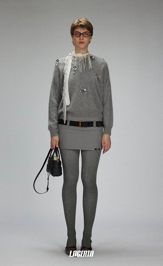 Sequin Embellishments Knitted Sweater