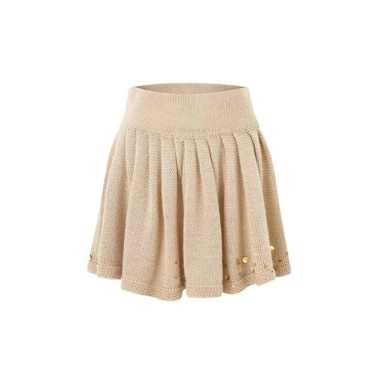 Hand-beaded Knitted Skirt
