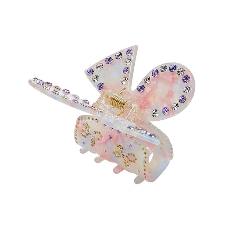 Chloe Crystal Butterfly Claw Clip