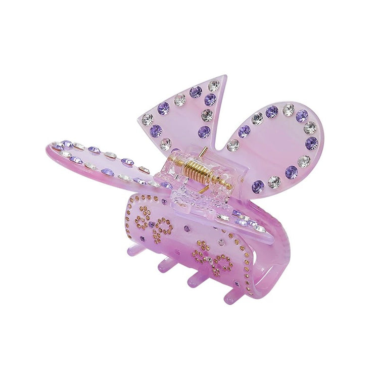 Chloe Crystal Butterfly Claw Clip