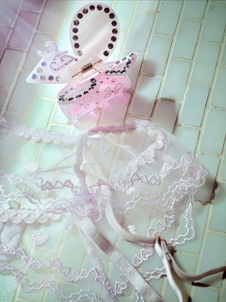 Chloe Crystal Butterfly Claw Clip