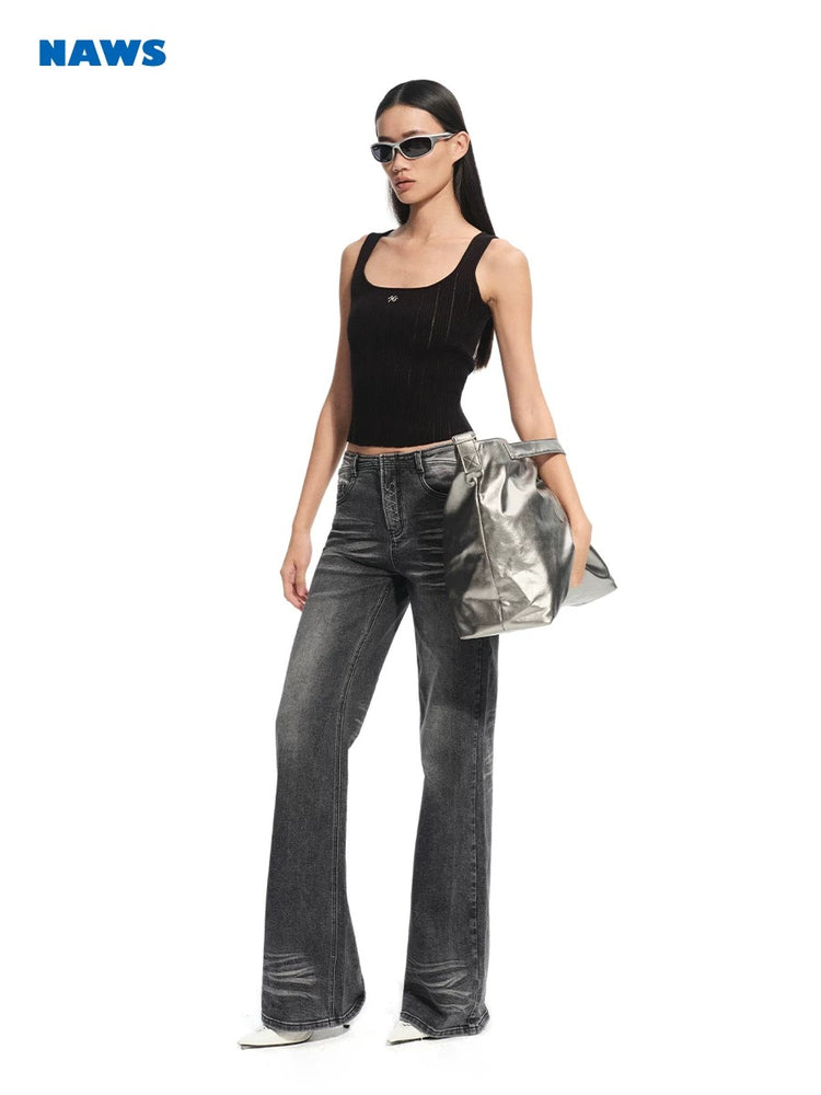 Void Structure Knitted Vest