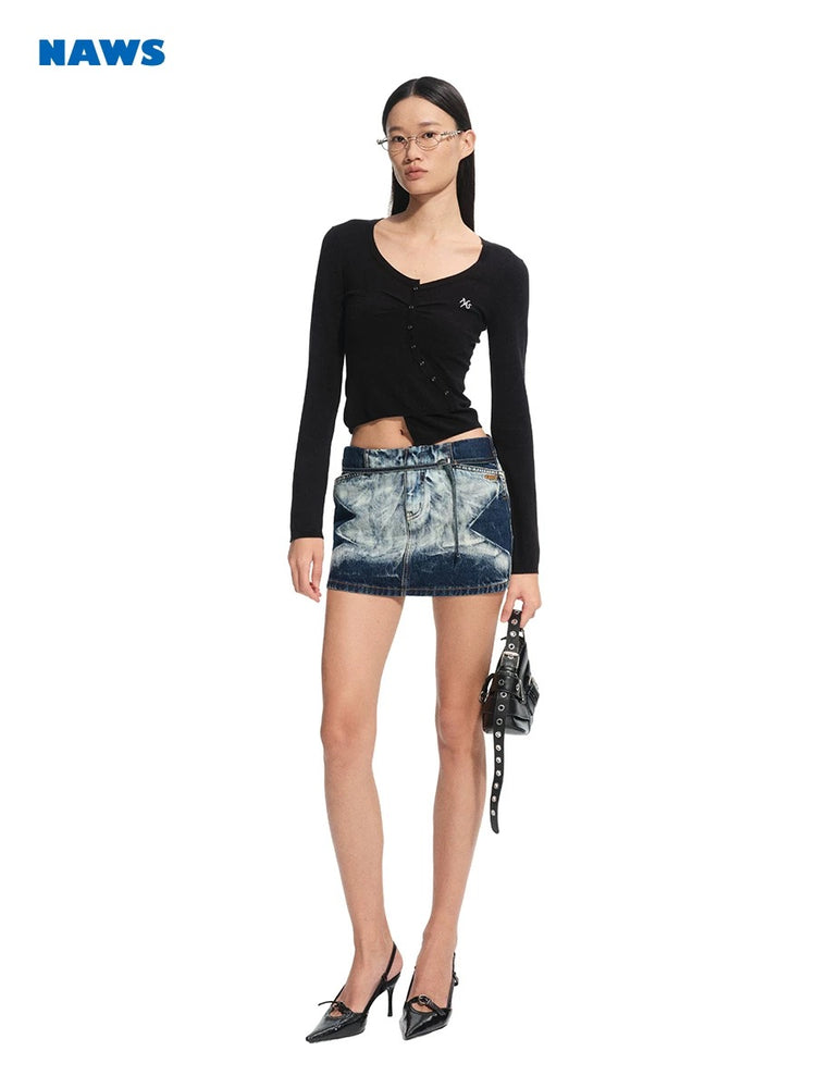 Volcano Denim Skirt