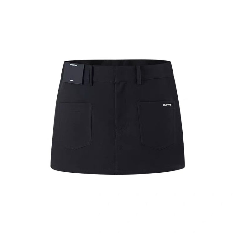 Hessian Casual Mini Skirt