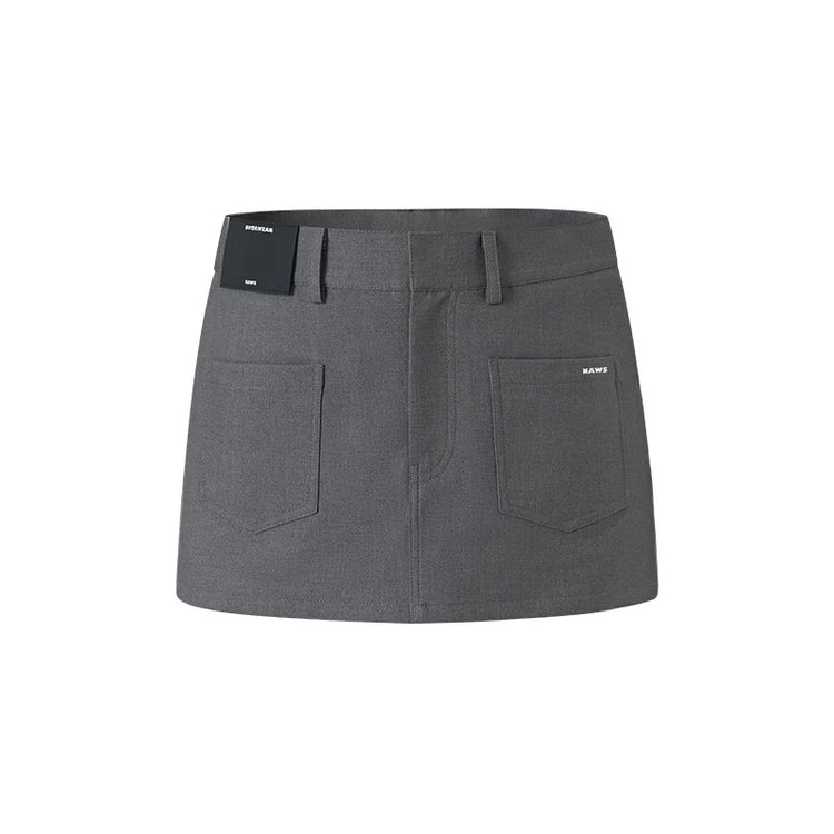 Hessian Casual Mini Skirt